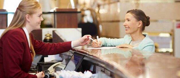 espaço de trabalho de hotel